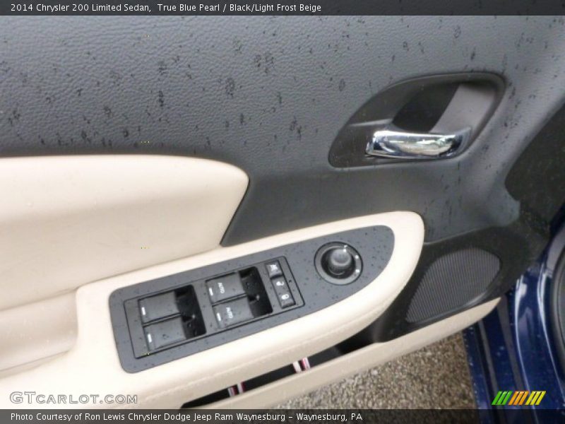 True Blue Pearl / Black/Light Frost Beige 2014 Chrysler 200 Limited Sedan