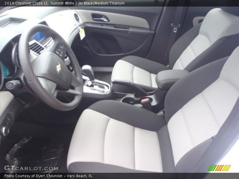 Summit White / Jet Black/Medium Titanium 2014 Chevrolet Cruze LS