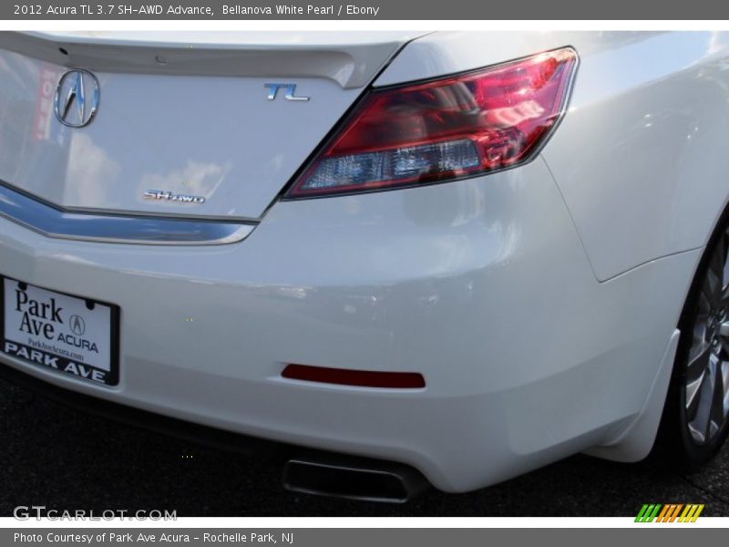 Bellanova White Pearl / Ebony 2012 Acura TL 3.7 SH-AWD Advance