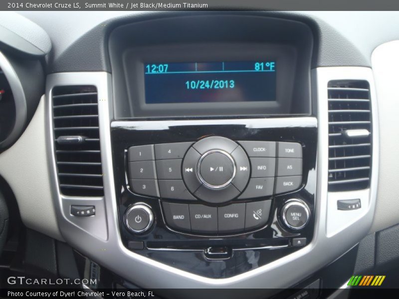 Summit White / Jet Black/Medium Titanium 2014 Chevrolet Cruze LS