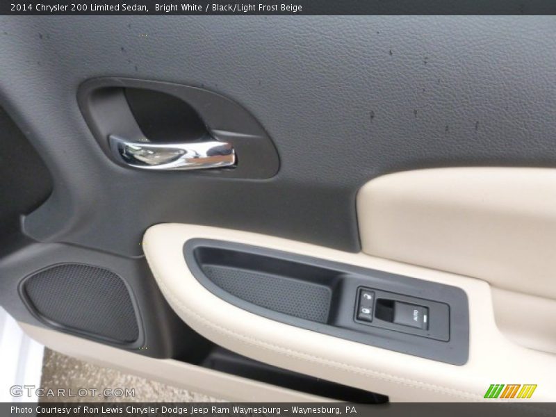 Bright White / Black/Light Frost Beige 2014 Chrysler 200 Limited Sedan