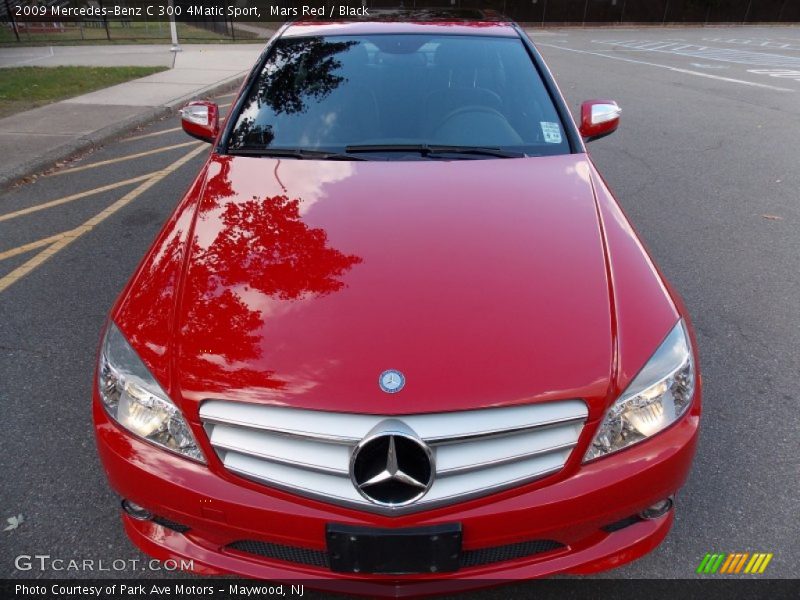 Mars Red / Black 2009 Mercedes-Benz C 300 4Matic Sport