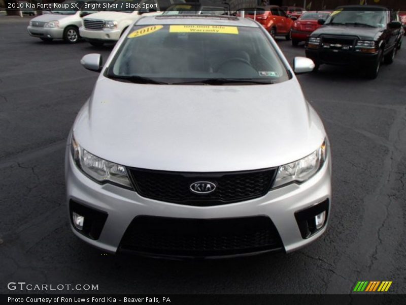 Bright Silver / Black Sport 2010 Kia Forte Koup SX