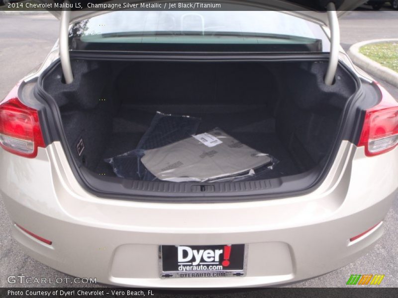 Champagne Silver Metallic / Jet Black/Titanium 2014 Chevrolet Malibu LS