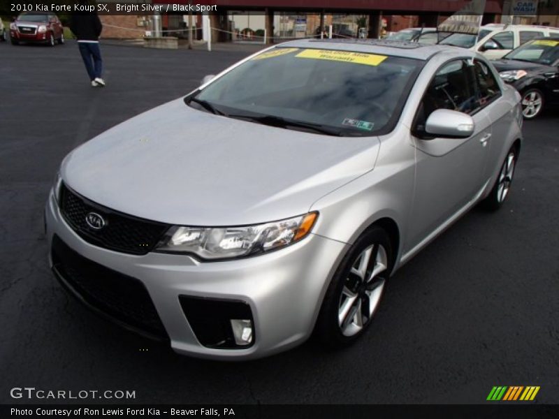 Bright Silver / Black Sport 2010 Kia Forte Koup SX
