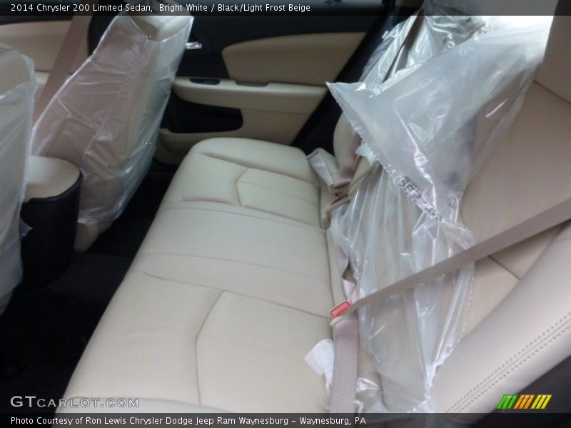 Bright White / Black/Light Frost Beige 2014 Chrysler 200 Limited Sedan