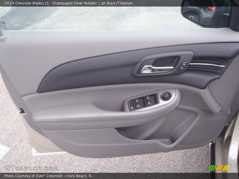 Champagne Silver Metallic / Jet Black/Titanium 2014 Chevrolet Malibu LS