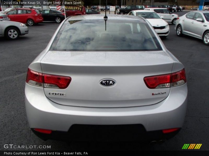 Bright Silver / Black Sport 2010 Kia Forte Koup SX