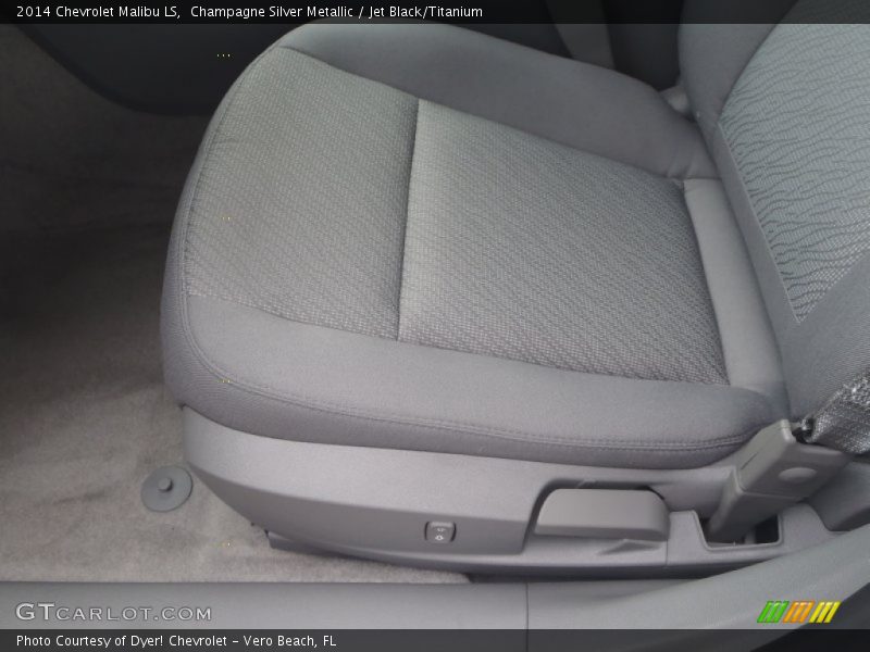 Champagne Silver Metallic / Jet Black/Titanium 2014 Chevrolet Malibu LS