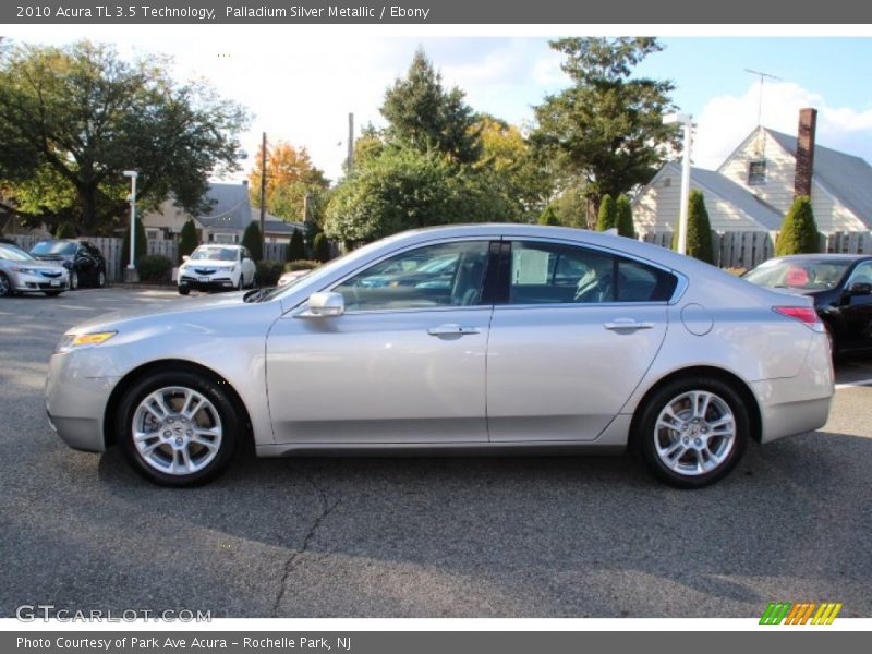 Palladium Silver Metallic / Ebony 2010 Acura TL 3.5 Technology