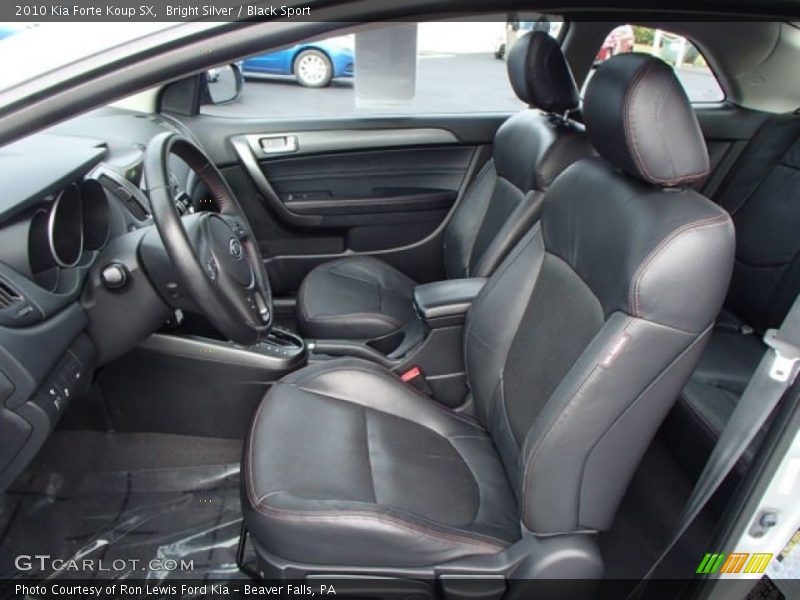  2010 Forte Koup SX Black Sport Interior