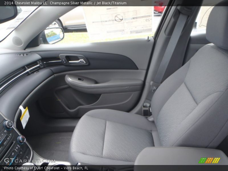 Champagne Silver Metallic / Jet Black/Titanium 2014 Chevrolet Malibu LS