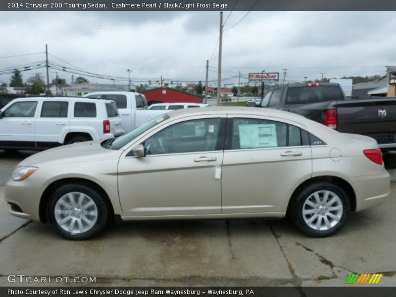 Cashmere Pearl / Black/Light Frost Beige 2014 Chrysler 200 Touring Sedan