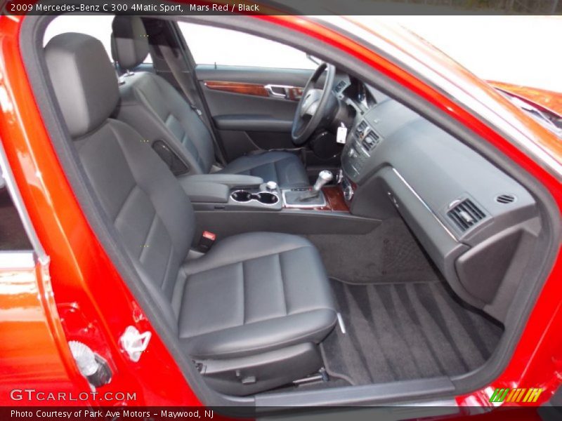 Mars Red / Black 2009 Mercedes-Benz C 300 4Matic Sport