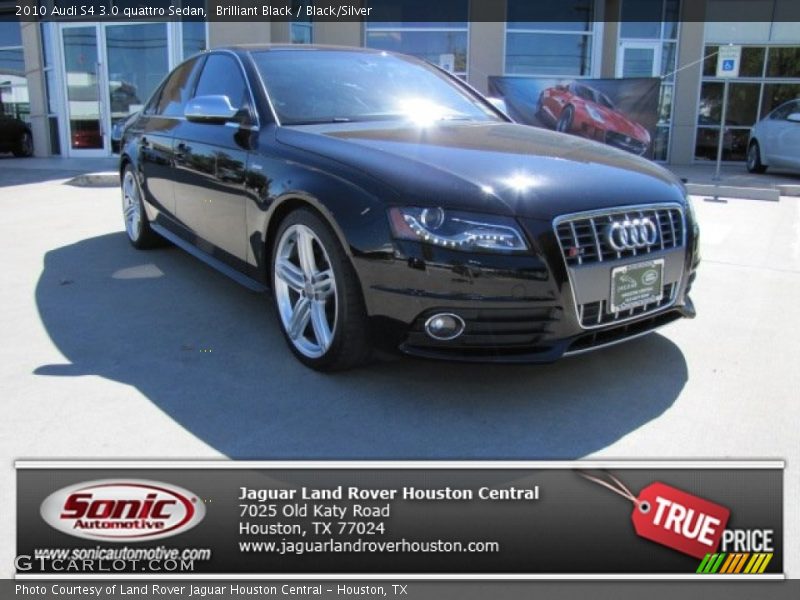 Brilliant Black / Black/Silver 2010 Audi S4 3.0 quattro Sedan