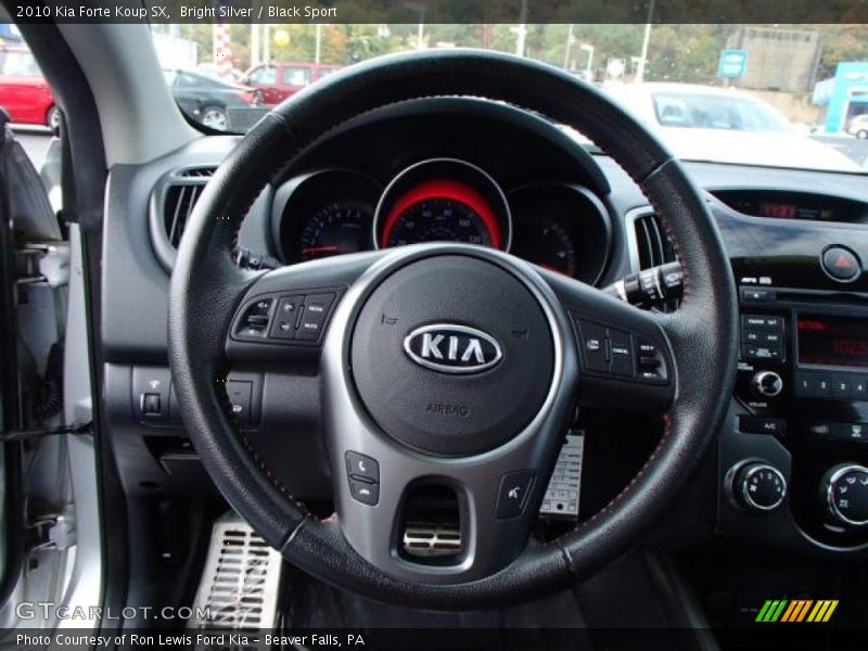 Bright Silver / Black Sport 2010 Kia Forte Koup SX