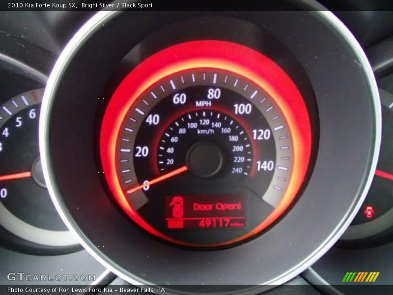 Bright Silver / Black Sport 2010 Kia Forte Koup SX