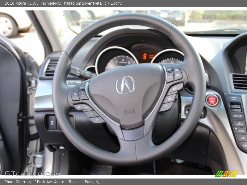 Palladium Silver Metallic / Ebony 2010 Acura TL 3.5 Technology