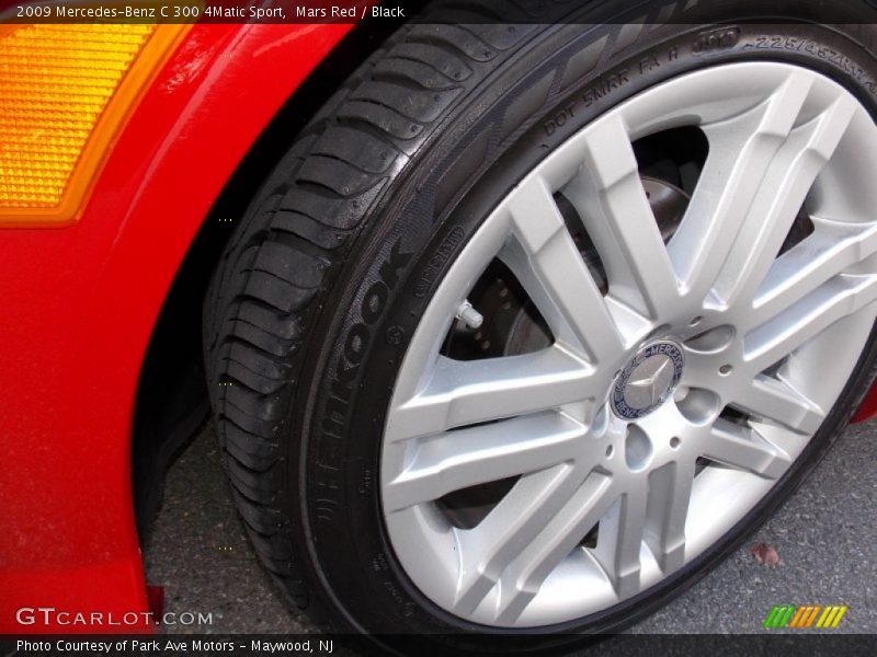 Mars Red / Black 2009 Mercedes-Benz C 300 4Matic Sport