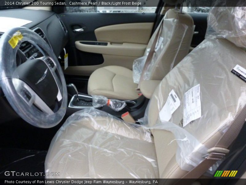 Cashmere Pearl / Black/Light Frost Beige 2014 Chrysler 200 Touring Sedan