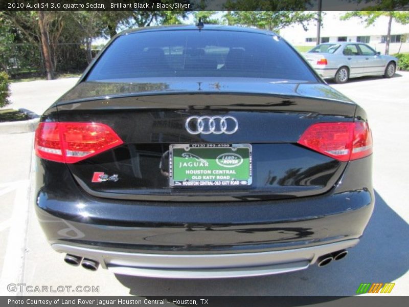 Brilliant Black / Black/Silver 2010 Audi S4 3.0 quattro Sedan