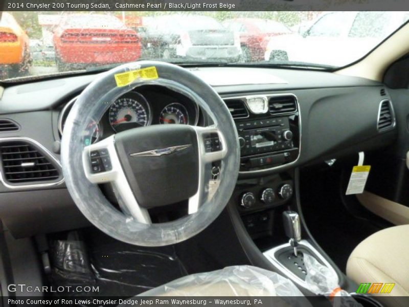 Cashmere Pearl / Black/Light Frost Beige 2014 Chrysler 200 Touring Sedan