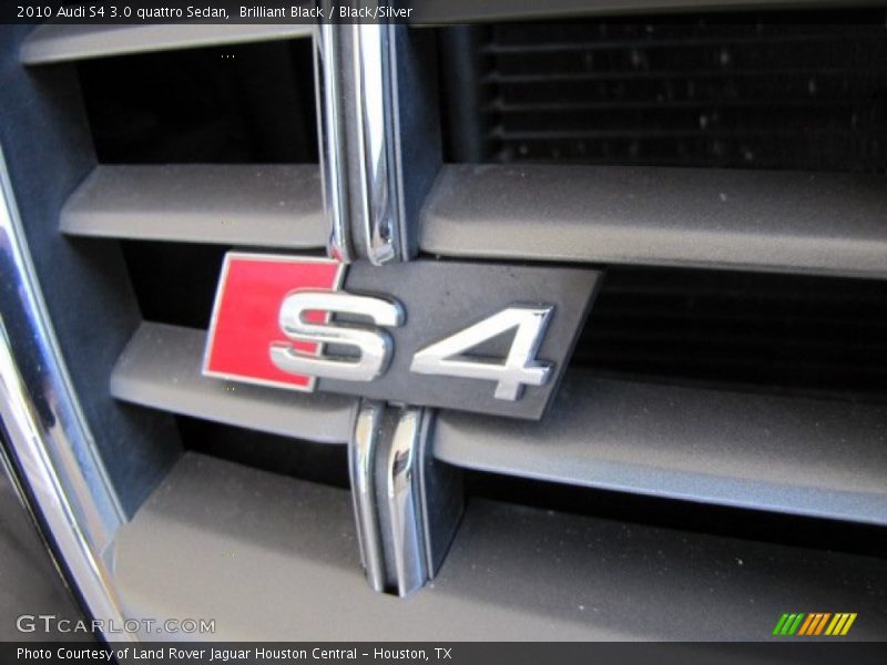Brilliant Black / Black/Silver 2010 Audi S4 3.0 quattro Sedan