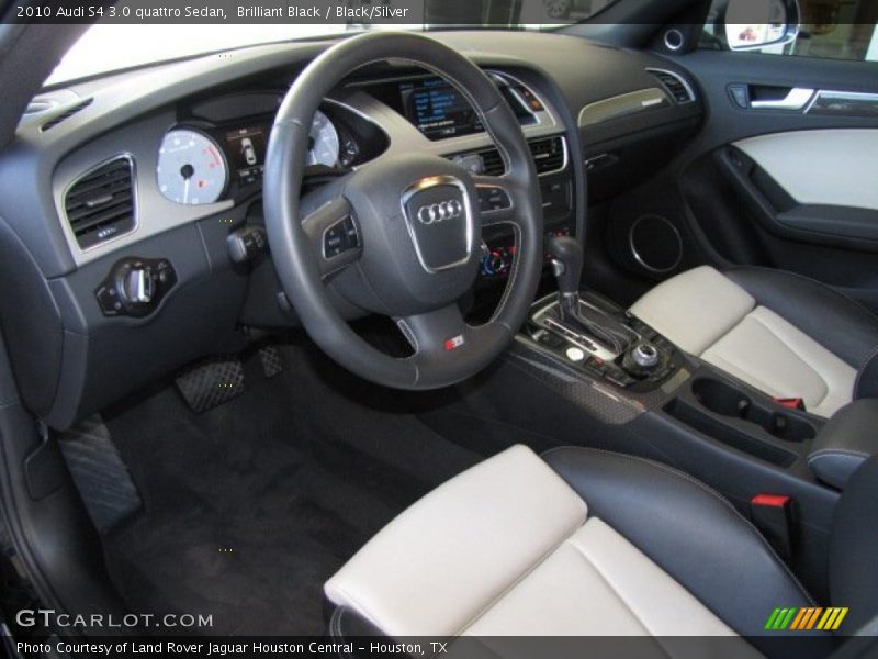 Brilliant Black / Black/Silver 2010 Audi S4 3.0 quattro Sedan