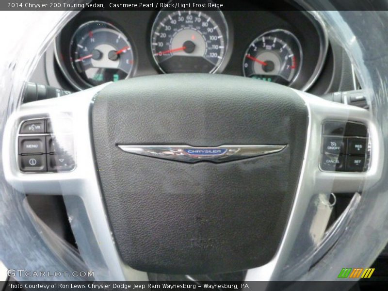 Cashmere Pearl / Black/Light Frost Beige 2014 Chrysler 200 Touring Sedan