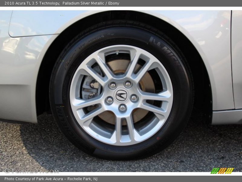 Palladium Silver Metallic / Ebony 2010 Acura TL 3.5 Technology