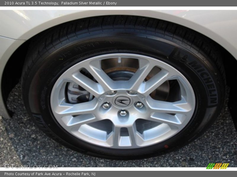 Palladium Silver Metallic / Ebony 2010 Acura TL 3.5 Technology