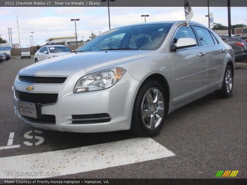 Silver Ice Metallic / Ebony 2012 Chevrolet Malibu LT