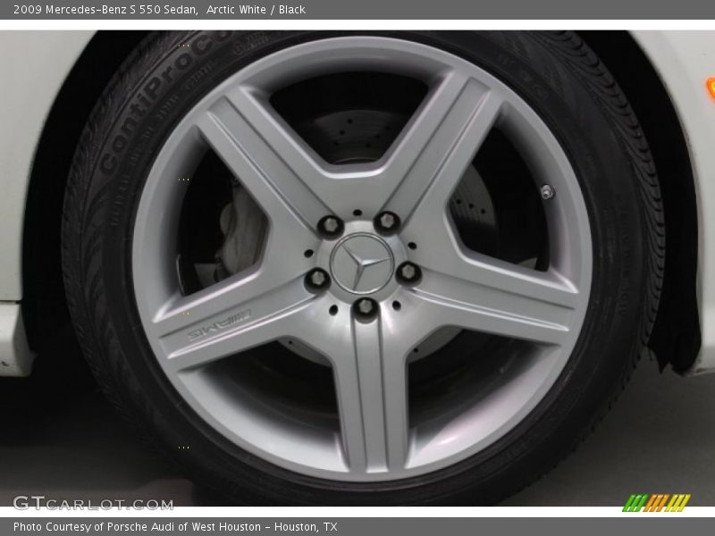 Arctic White / Black 2009 Mercedes-Benz S 550 Sedan