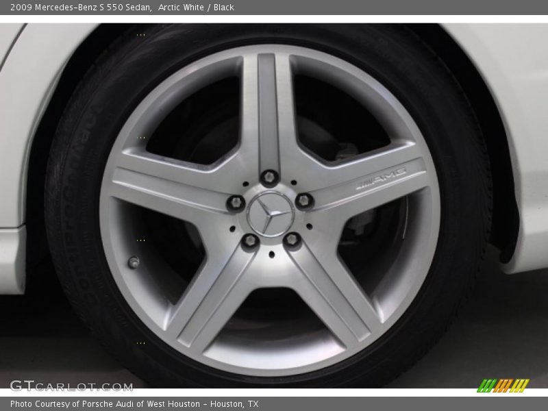 Arctic White / Black 2009 Mercedes-Benz S 550 Sedan