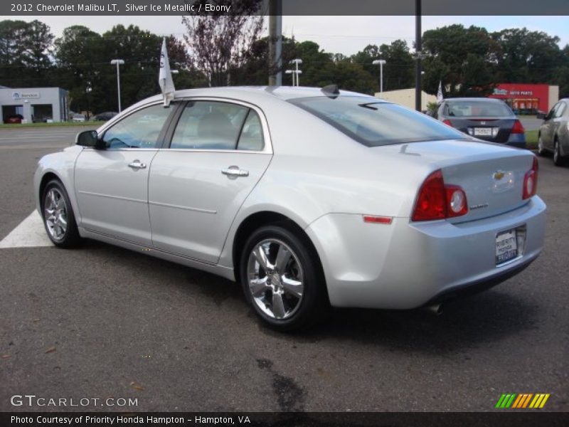 Silver Ice Metallic / Ebony 2012 Chevrolet Malibu LT