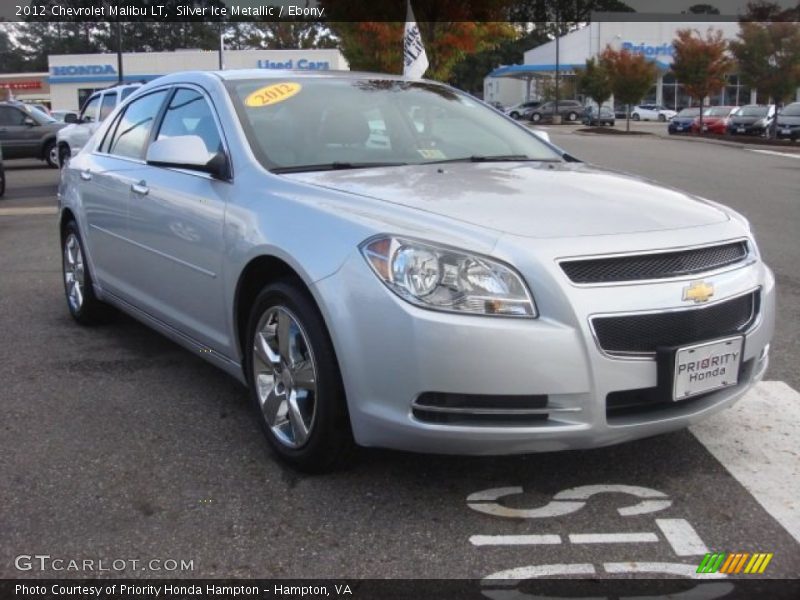Silver Ice Metallic / Ebony 2012 Chevrolet Malibu LT