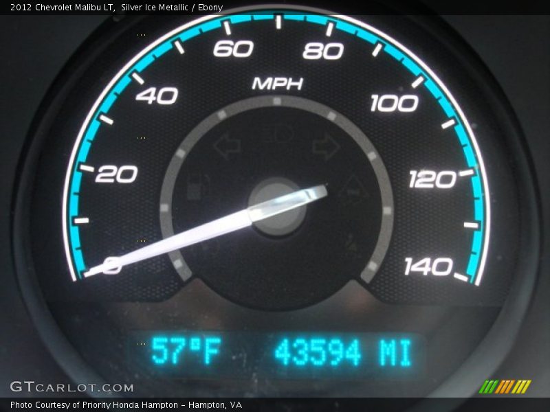 Silver Ice Metallic / Ebony 2012 Chevrolet Malibu LT