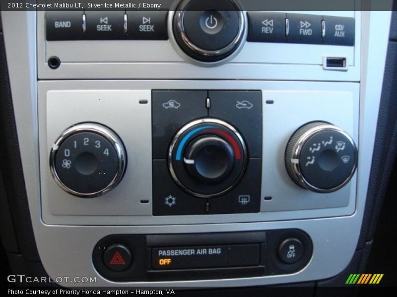 Silver Ice Metallic / Ebony 2012 Chevrolet Malibu LT