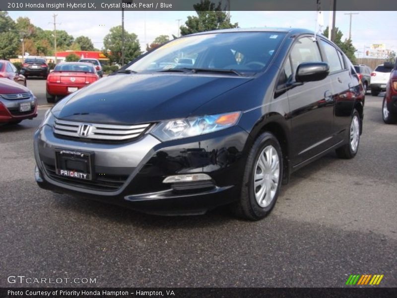 Crystal Black Pearl / Blue 2010 Honda Insight Hybrid LX