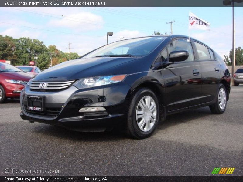 Crystal Black Pearl / Blue 2010 Honda Insight Hybrid LX