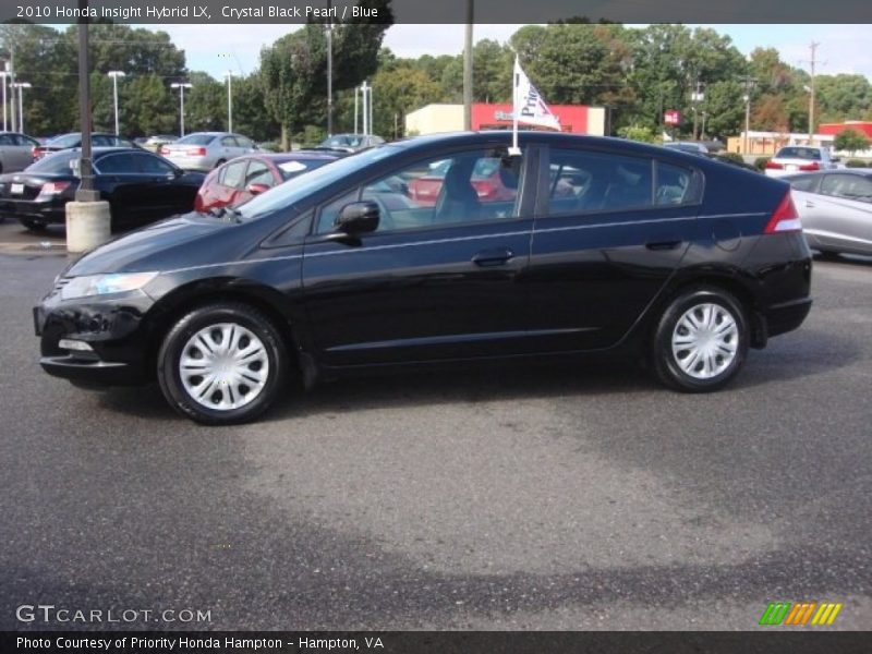 Crystal Black Pearl / Blue 2010 Honda Insight Hybrid LX