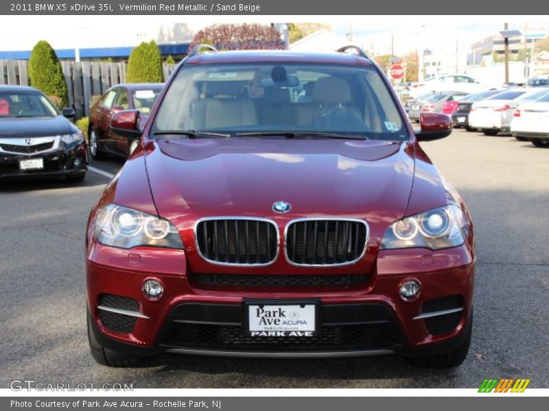 Vermilion Red Metallic / Sand Beige 2011 BMW X5 xDrive 35i