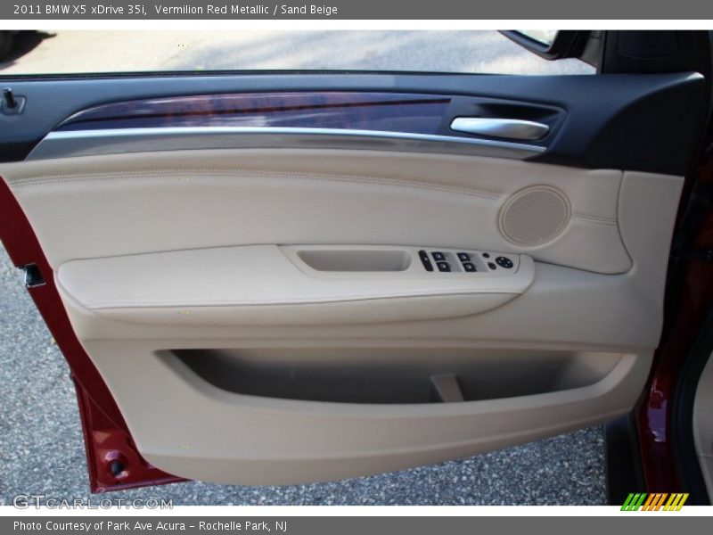 Vermilion Red Metallic / Sand Beige 2011 BMW X5 xDrive 35i