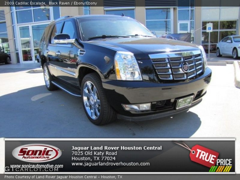 Black Raven / Ebony/Ebony 2009 Cadillac Escalade