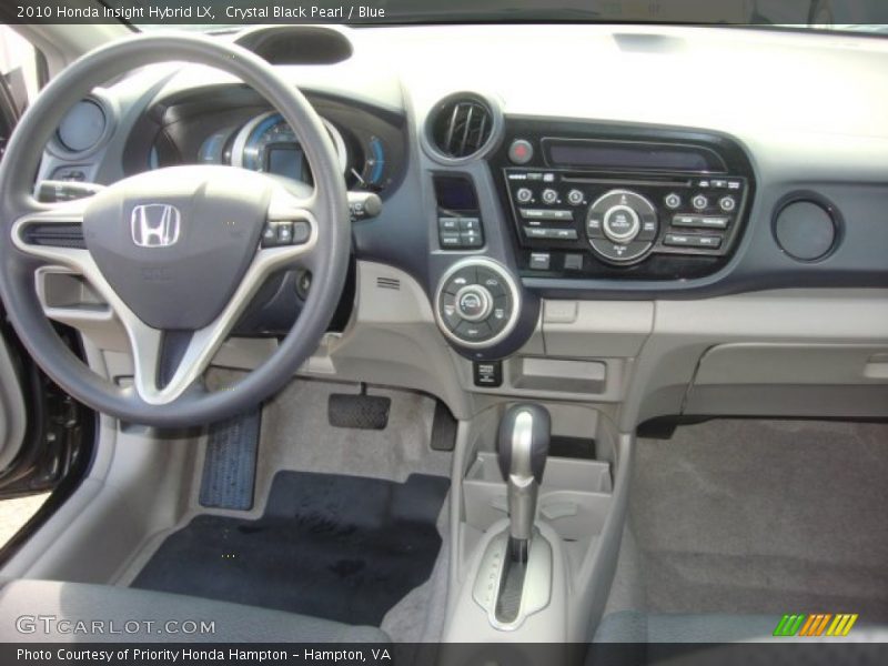 Crystal Black Pearl / Blue 2010 Honda Insight Hybrid LX
