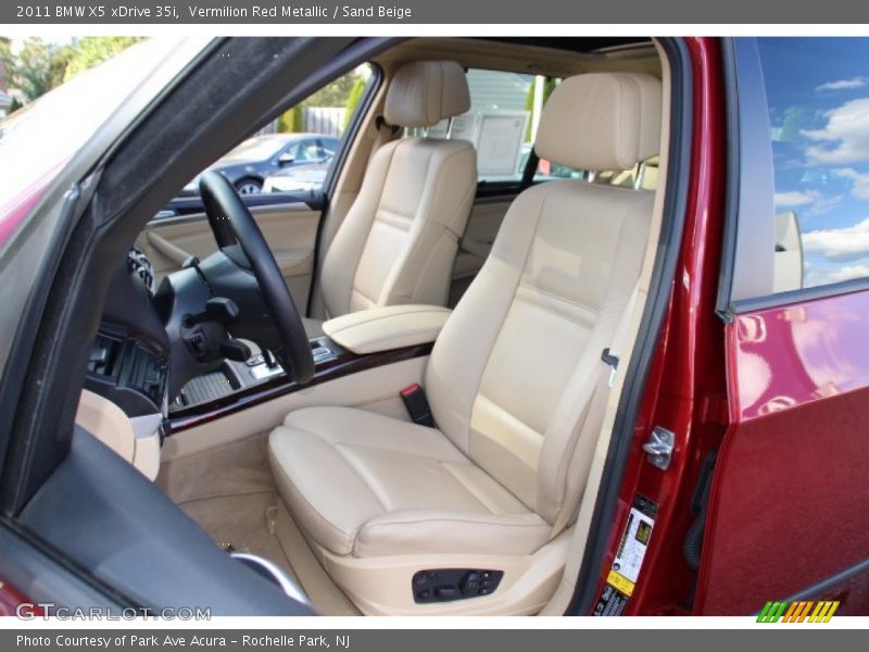 Vermilion Red Metallic / Sand Beige 2011 BMW X5 xDrive 35i