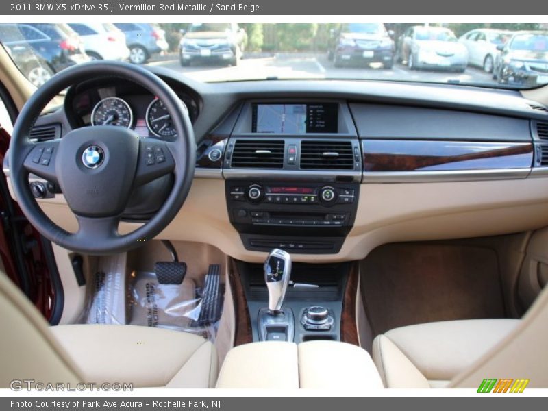 Vermilion Red Metallic / Sand Beige 2011 BMW X5 xDrive 35i