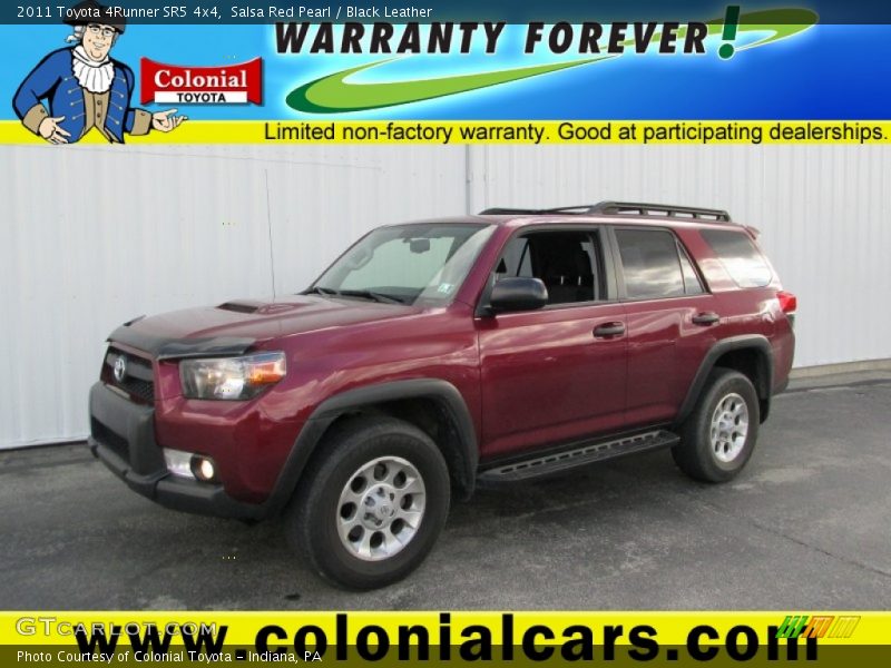 Salsa Red Pearl / Black Leather 2011 Toyota 4Runner SR5 4x4