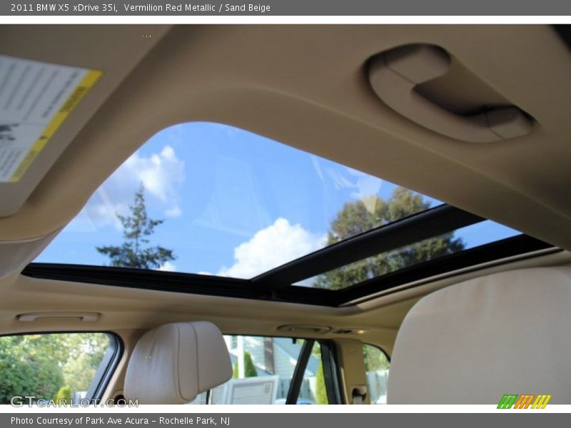 Vermilion Red Metallic / Sand Beige 2011 BMW X5 xDrive 35i