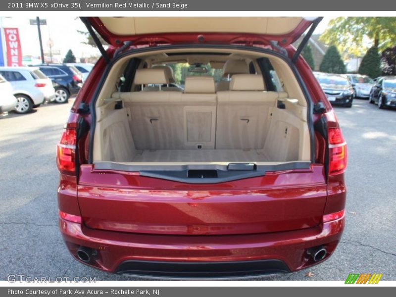Vermilion Red Metallic / Sand Beige 2011 BMW X5 xDrive 35i